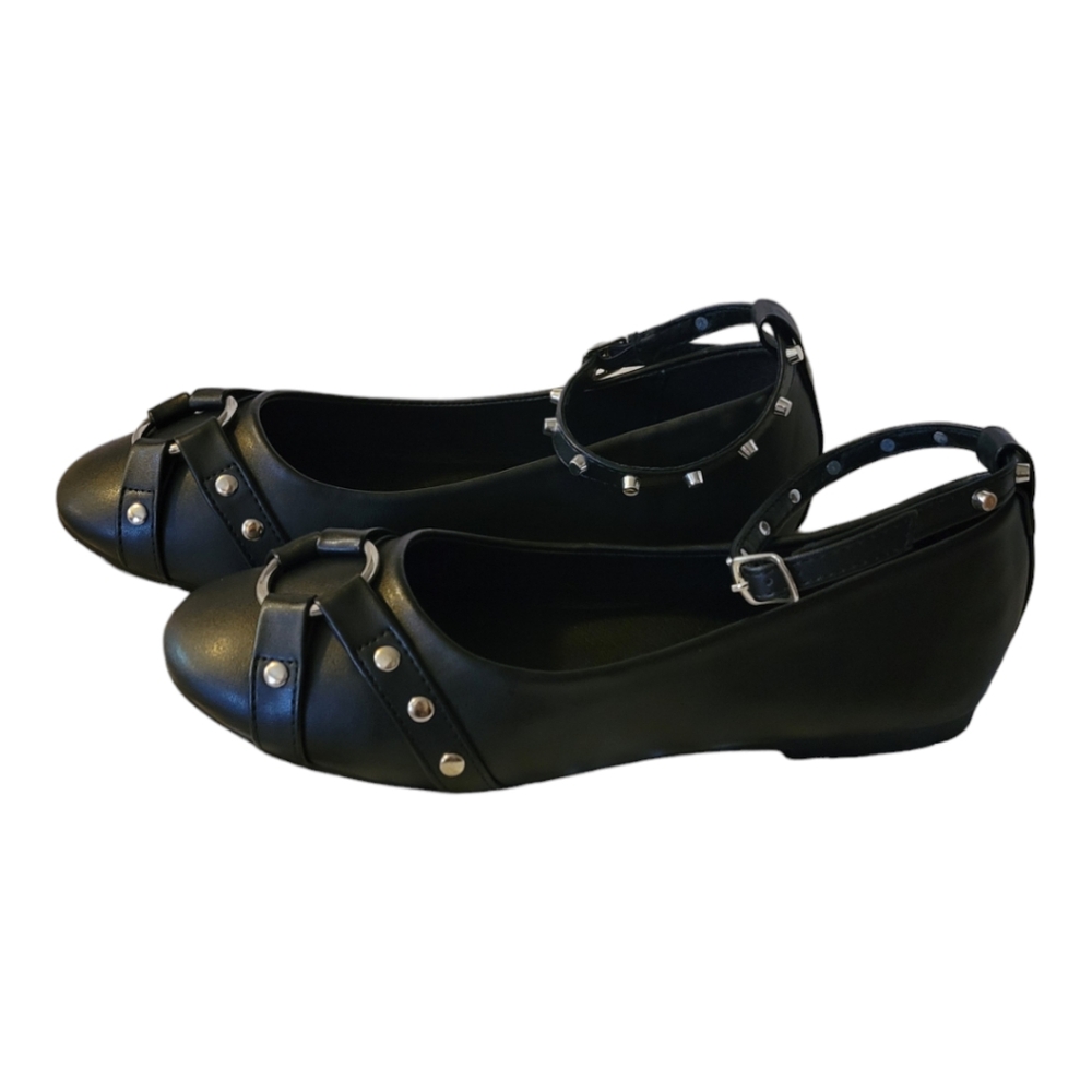 New studded strap, buckle around the ankle, ballet flats, from Shein